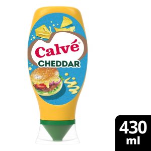 Calvé Cheddar, shishe me kapakun poshtë, 430 ml